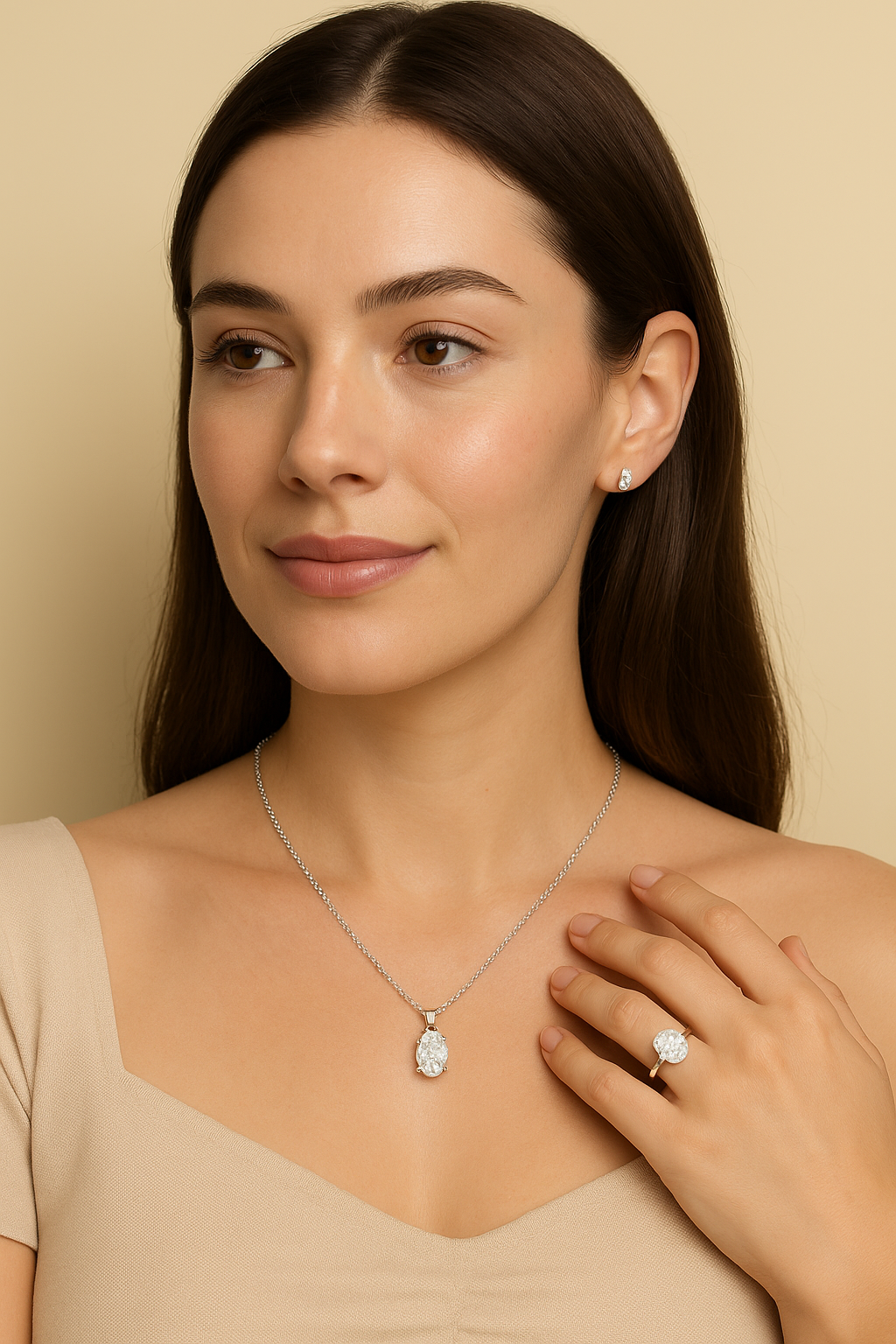 Celeste Oval Duo Set