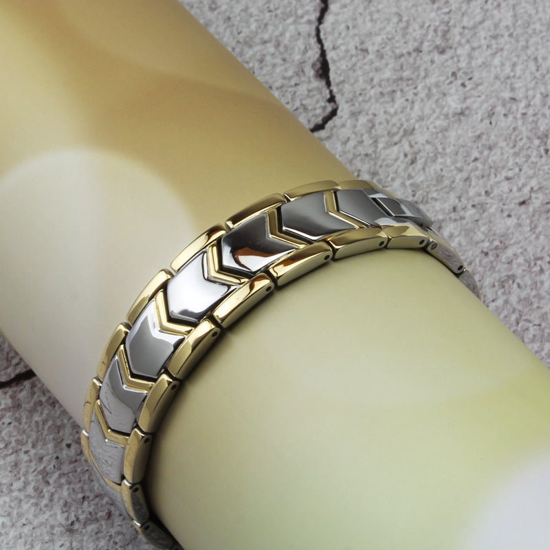 Gold Double Row Magnet Bracelet - Elysian Bijoux