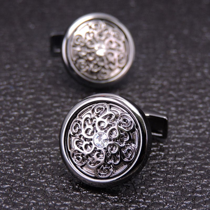 Men's French Retro Pattern Cufflinks - Elysian Bijoux