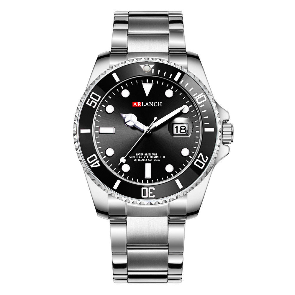 Men’s Sports & Leisure Stainless Steel Quartz Watch – Water Resistant - Elysian Bijoux
