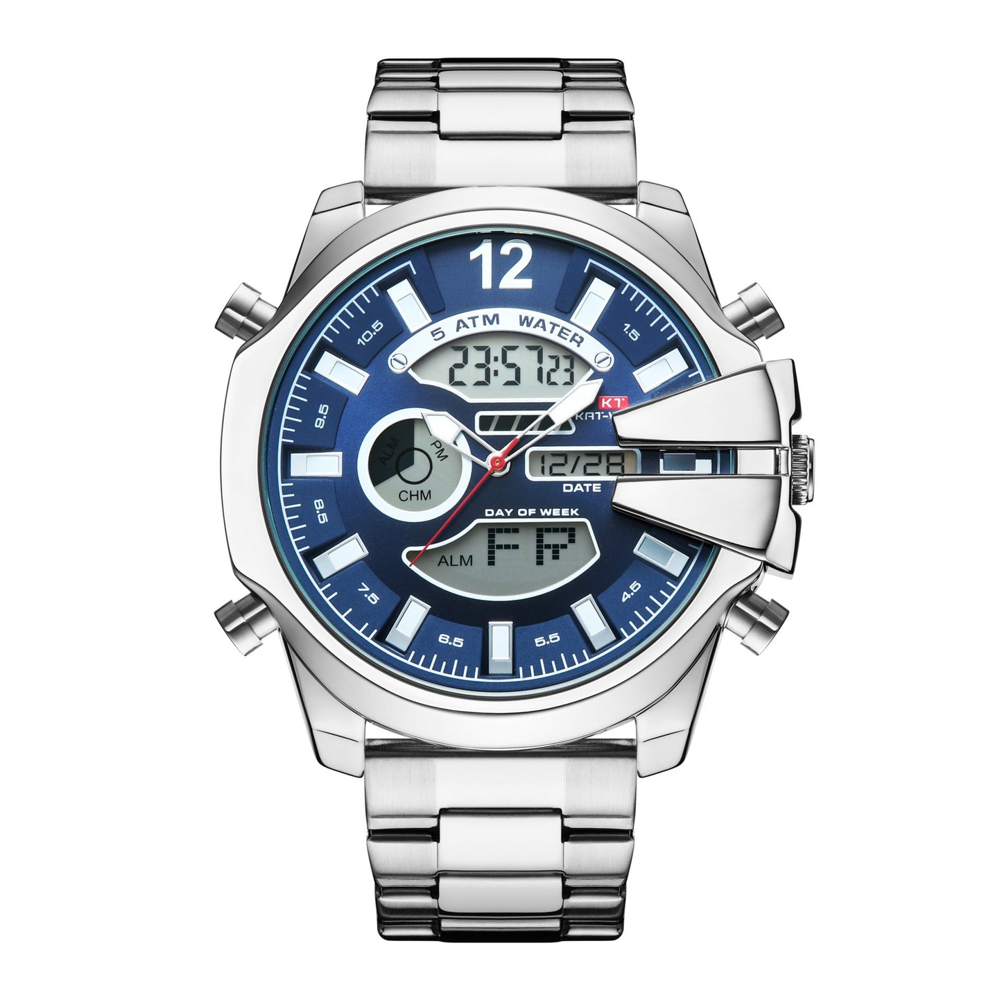 Men’s Sports & Leisure Stainless Steel Quartz Watch – Water Resistant - Elysian Bijoux