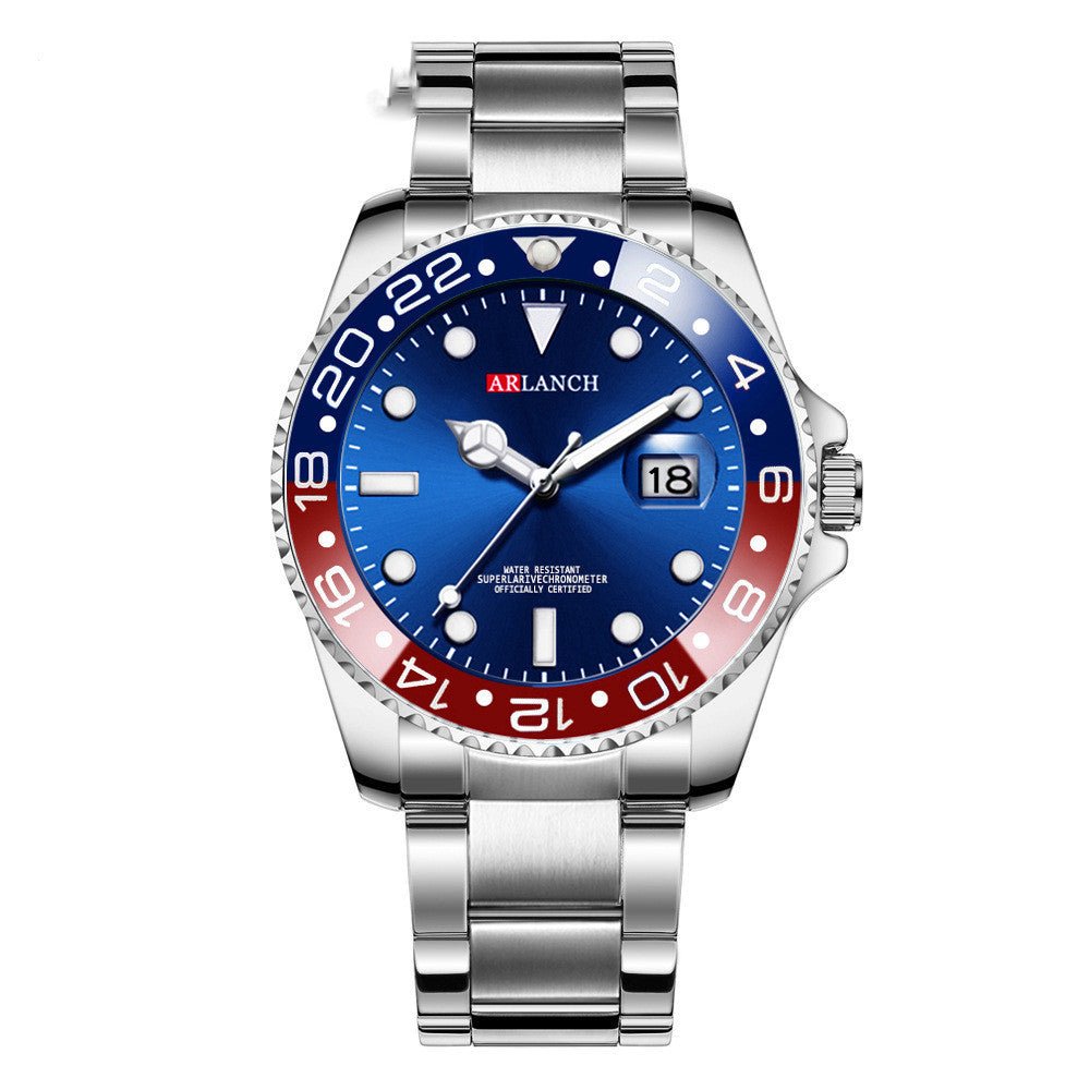 Men’s Sports & Leisure Stainless Steel Quartz Watch – Water Resistant - Elysian Bijoux