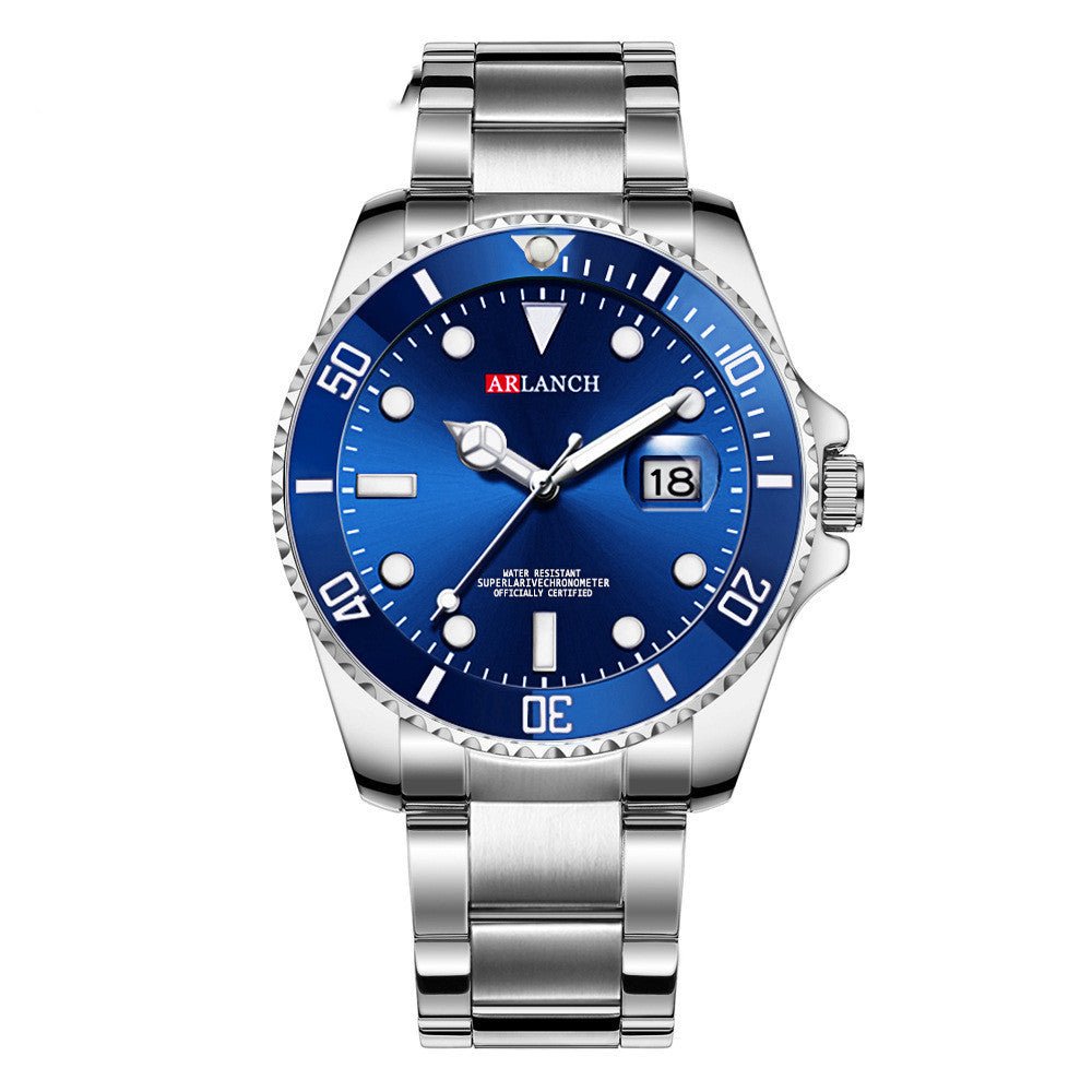 Men’s Sports & Leisure Stainless Steel Quartz Watch – Water Resistant - Elysian Bijoux