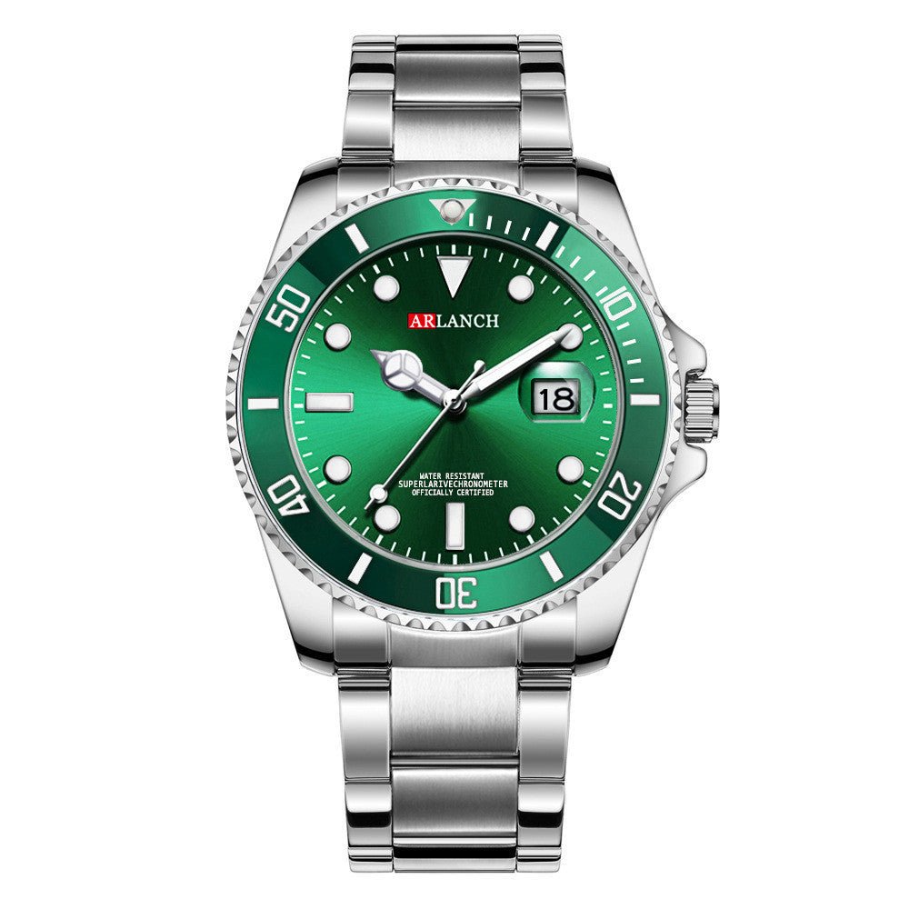 Men’s Sports & Leisure Stainless Steel Quartz Watch – Water Resistant - Elysian Bijoux