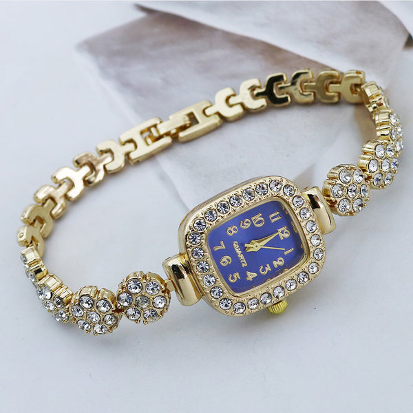 Special Interest Light Luxury Fully-Jewelled Square Fashion Watch
