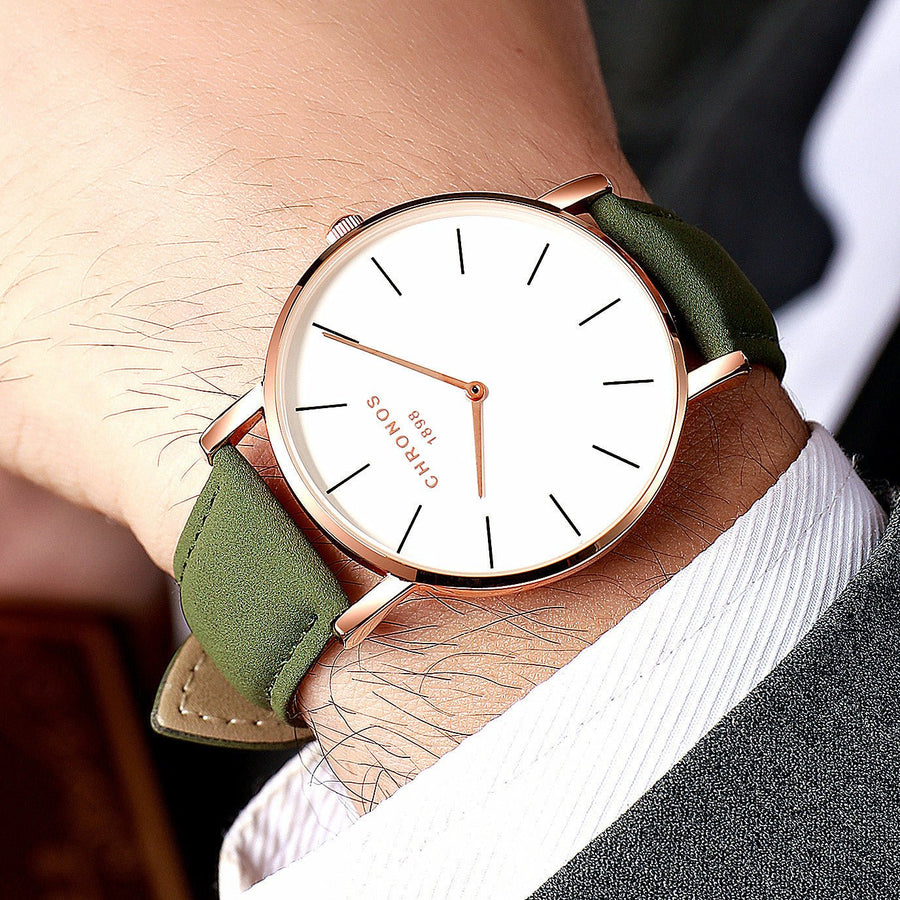 AeroTime™ Men's Ultra - Thin Casual Waterproof Watch - Elysian Bijoux