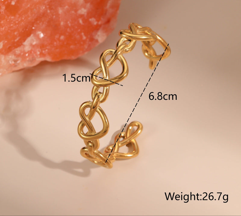 Amour Open Heart Bracelet - Elysian Bijoux