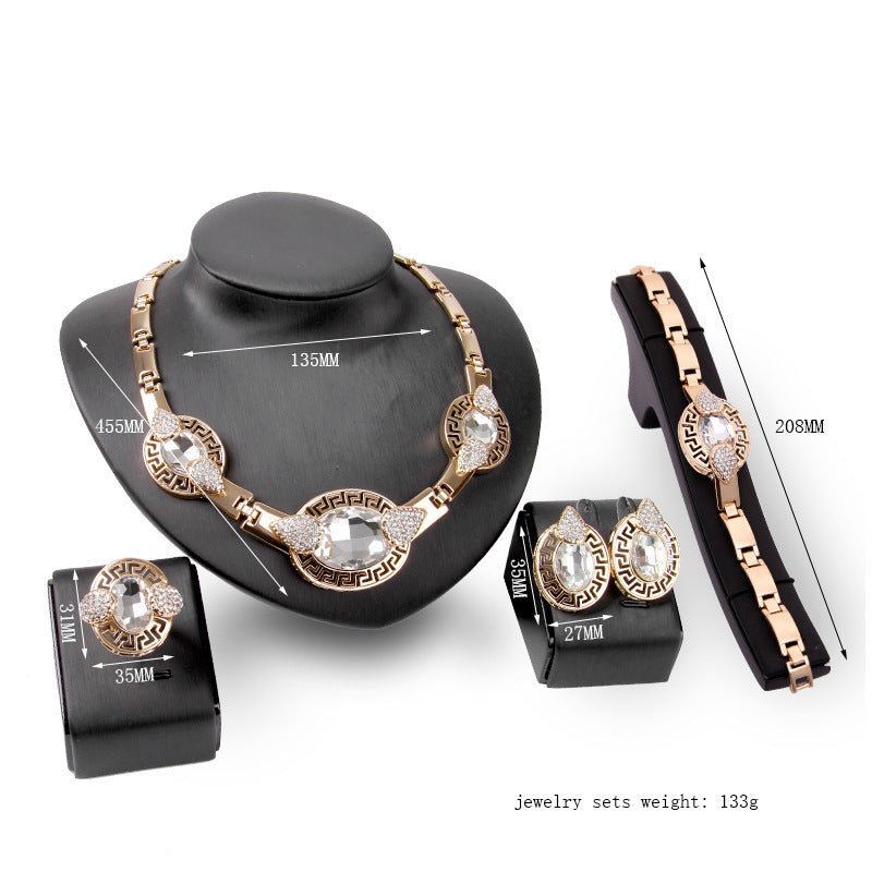 Aurelia™ 4 - Piece Wedding Jewelry Set - Elysian Bijoux
