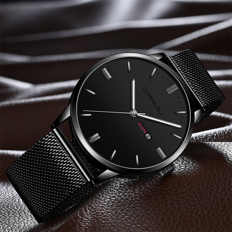 ChronoEdge™ Men's Business Casual Quartz Watch - Elysian Bijoux