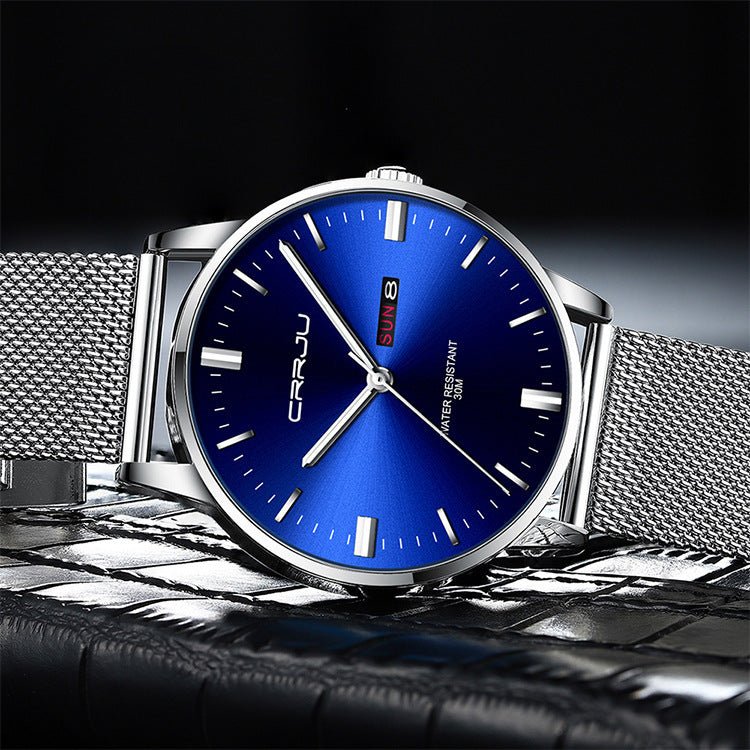 ChronoEdge™ Men's Business Casual Quartz Watch - Elysian Bijoux