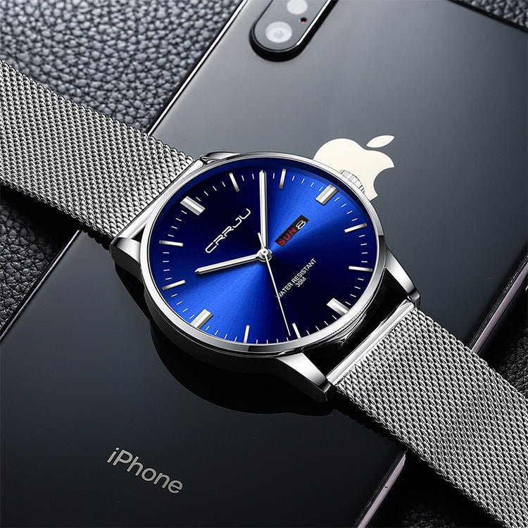 ChronoEdge™ Men's Business Casual Quartz Watch - Elysian Bijoux