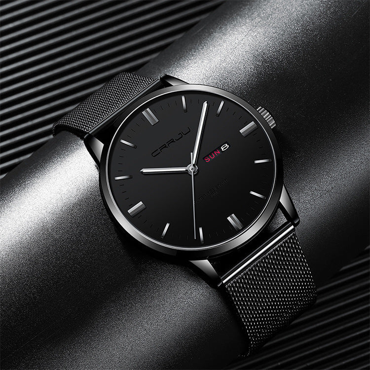 ChronoEdge™ Men's Business Casual Quartz Watch - Elysian Bijoux