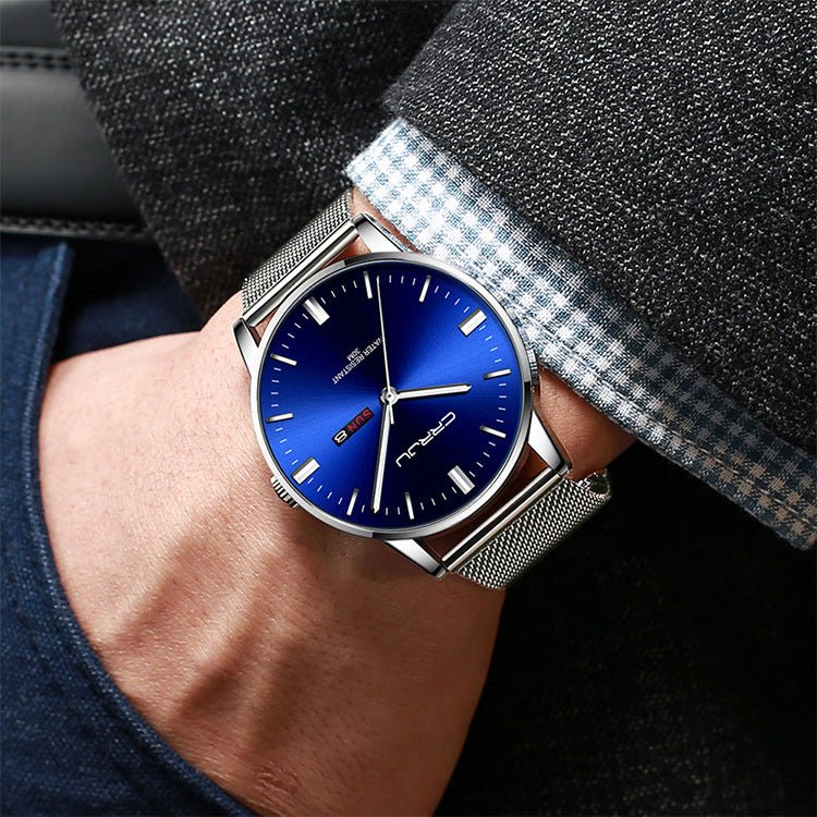 ChronoEdge™ Men's Business Casual Quartz Watch - Elysian Bijoux