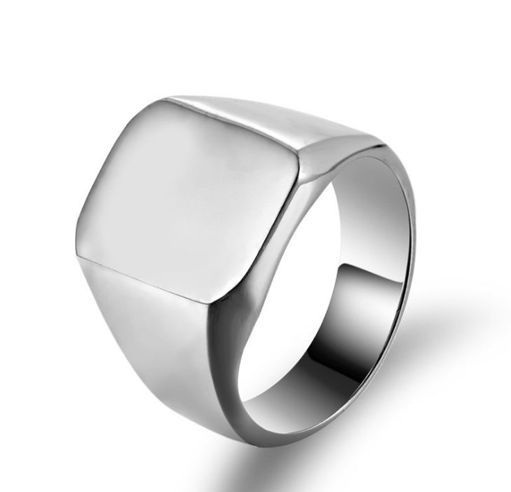 Custom Stainless Steel Burn Ring for Men – Engraved Jewelry Gift - Elysian Bijoux