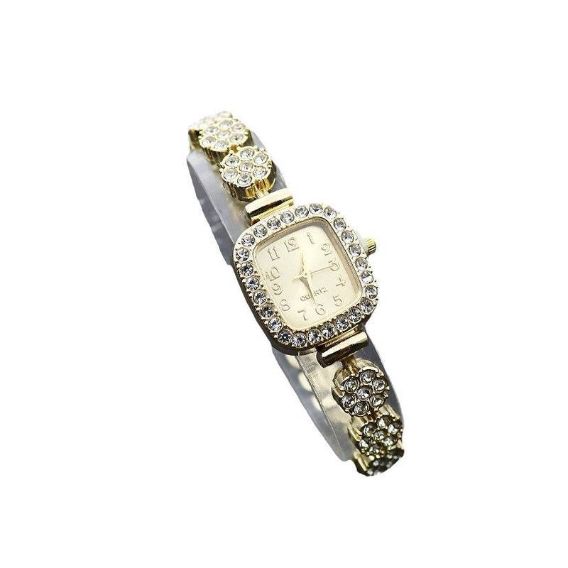 Special Interest Light Luxury Fully-Jewelled Square Fashion Watch