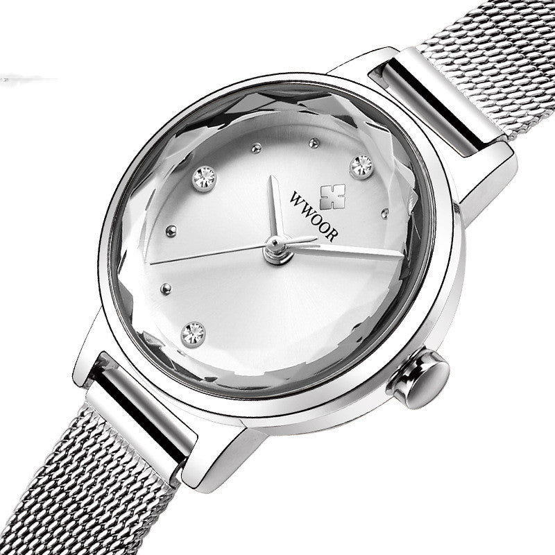 EleganceMesh Slimline Quartz Watch - Elysian Bijoux