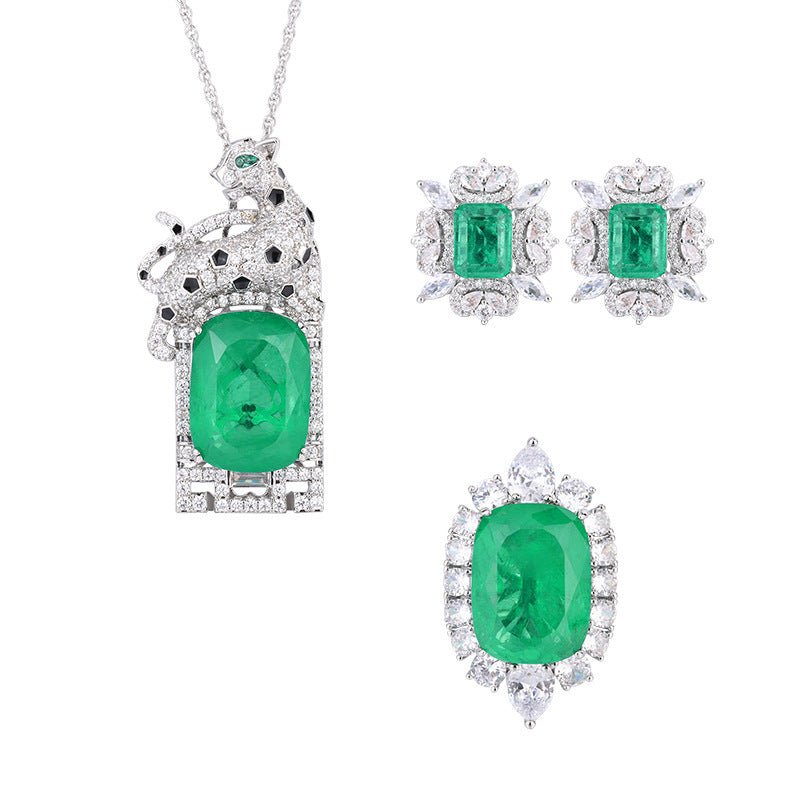Emerald Panther Luxe Set - Elysian Bijoux