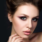 Eterna Four - Prong Moissanite Earrings - Elysian Bijoux