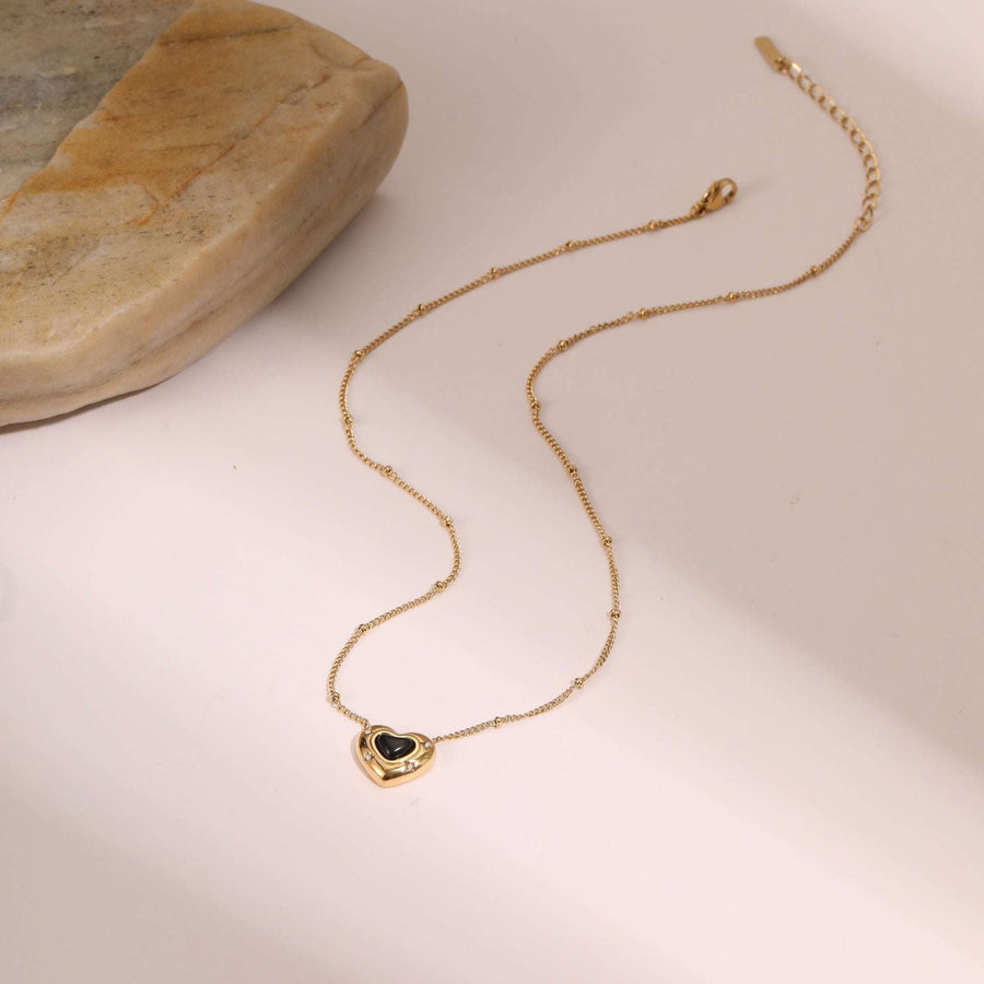 Eterna Heart LuxeGold Necklace - Elysian Bijoux