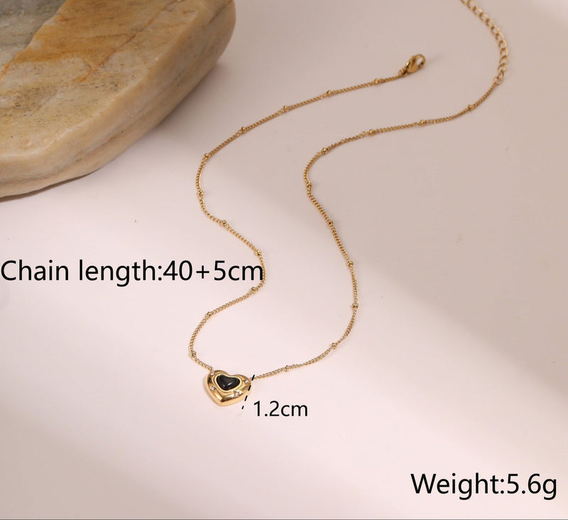 Eterna Heart LuxeGold Necklace - Elysian Bijoux