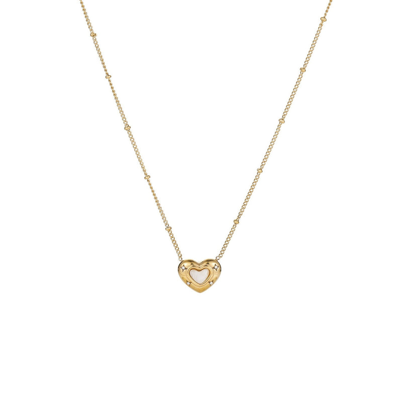 Eterna Heart LuxeGold Necklace - Elysian Bijoux