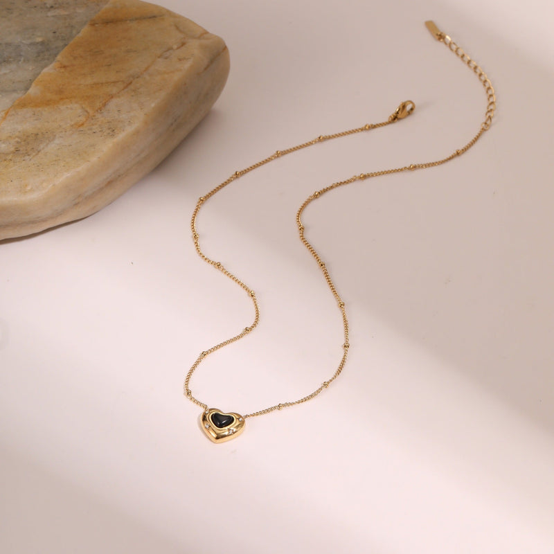 Eterna Heart LuxeGold Necklace - Elysian Bijoux