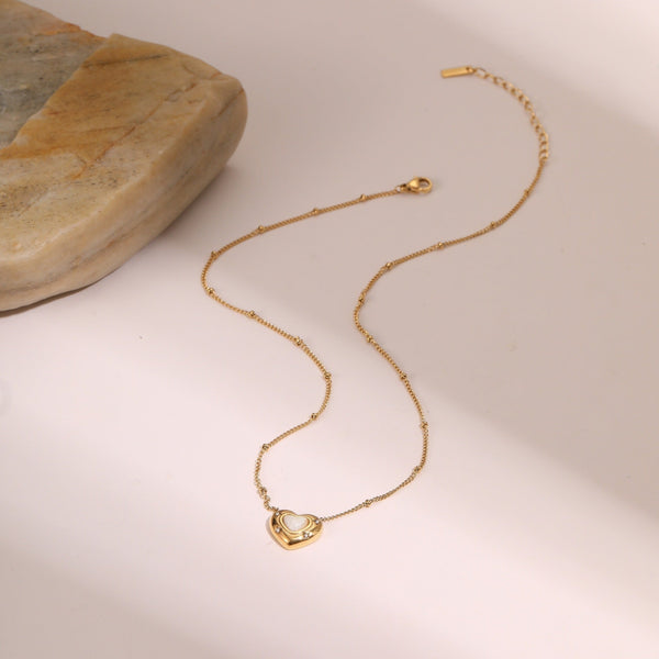 Eterna Heart LuxeGold Necklace - Elysian Bijoux
