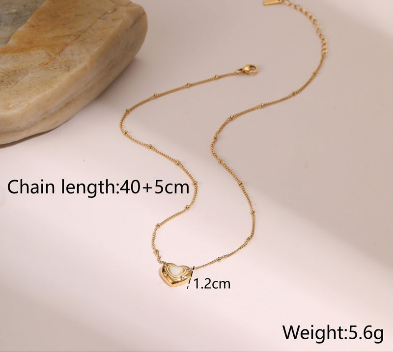 Eterna Heart LuxeGold Necklace - Elysian Bijoux