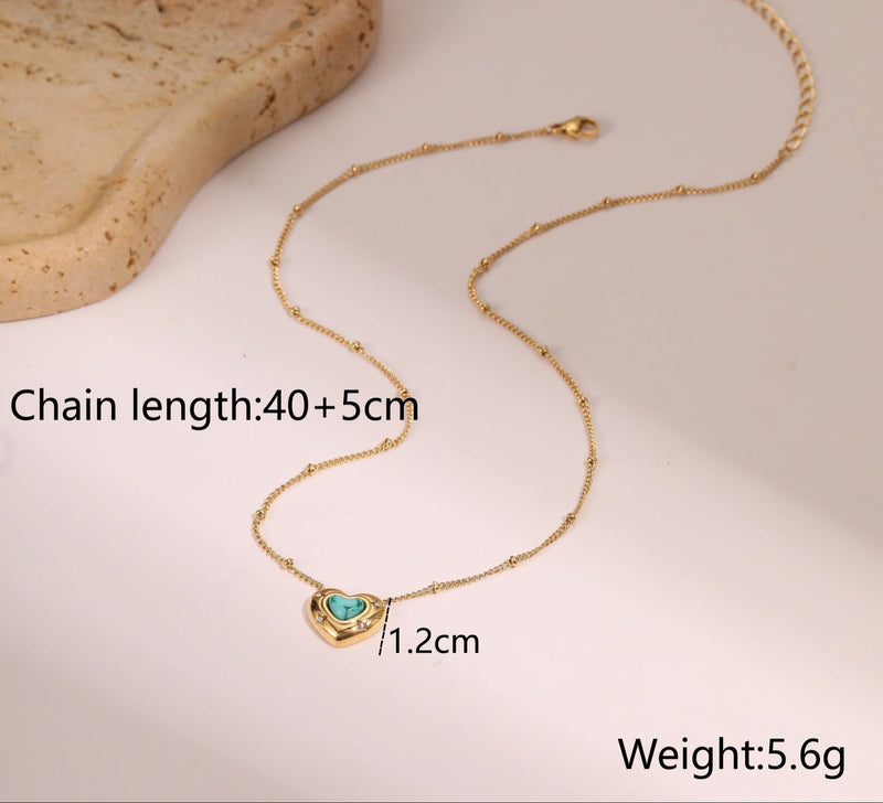 Eterna Heart LuxeGold Necklace - Elysian Bijoux