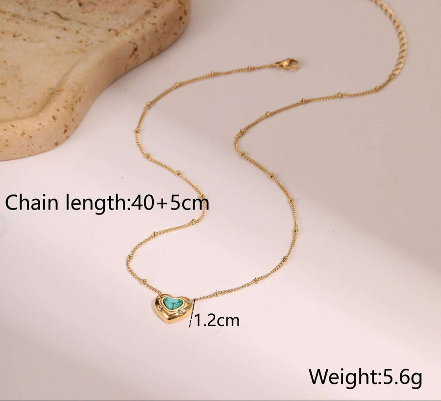 Eterna Heart LuxeGold Necklace - Elysian Bijoux