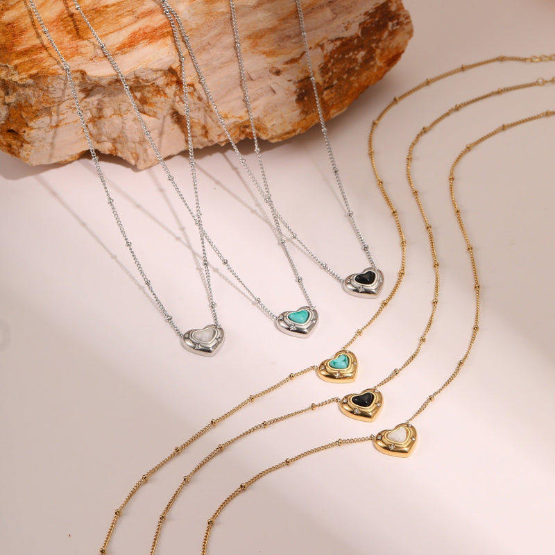 Eterna Heart LuxeGold Necklace - Elysian Bijoux
