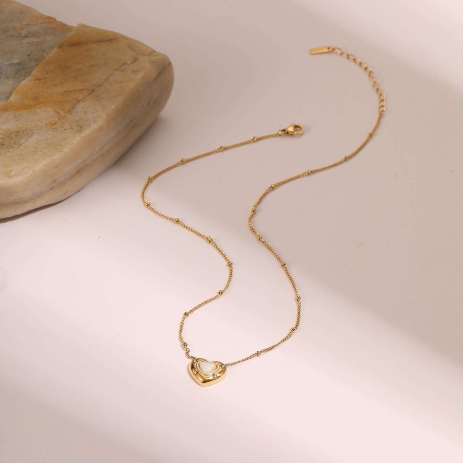 Eterna Heart LuxeGold Necklace - Elysian Bijoux