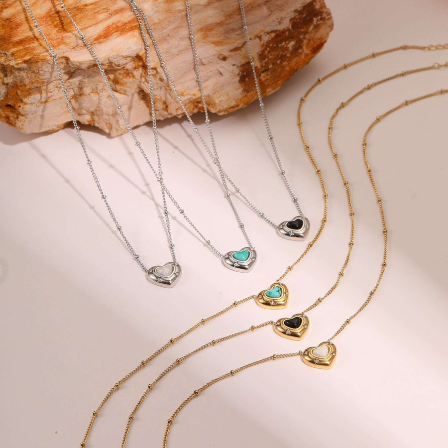 Eterna Heart LuxeGold Necklace - Elysian Bijoux