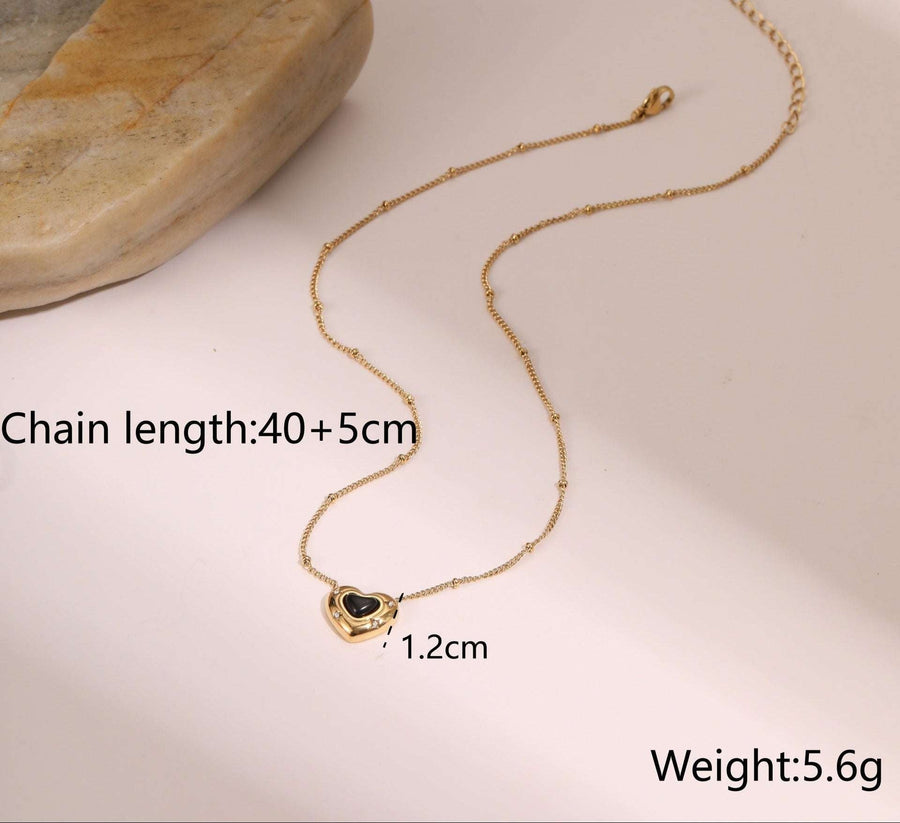 Eterna Heart LuxeGold Necklace - Elysian Bijoux