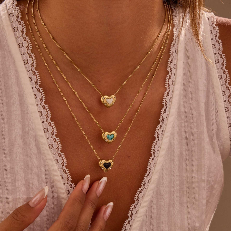 Eterna Heart LuxeGold Necklace - Elysian Bijoux