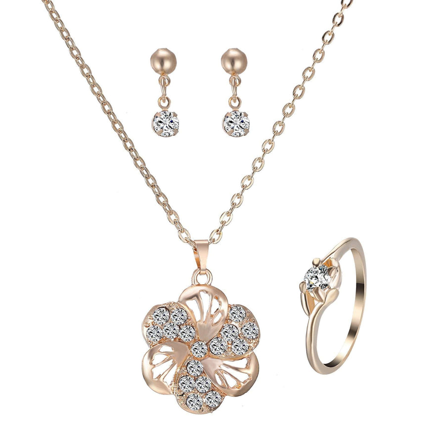 EternaHeart™ Rhinestone Jewelry Set - Elysian Bijoux