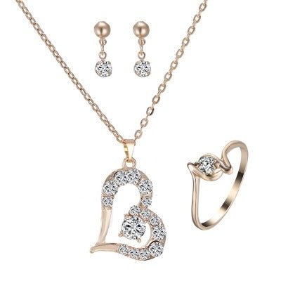 EternaHeart™ Rhinestone Jewelry Set - Elysian Bijoux