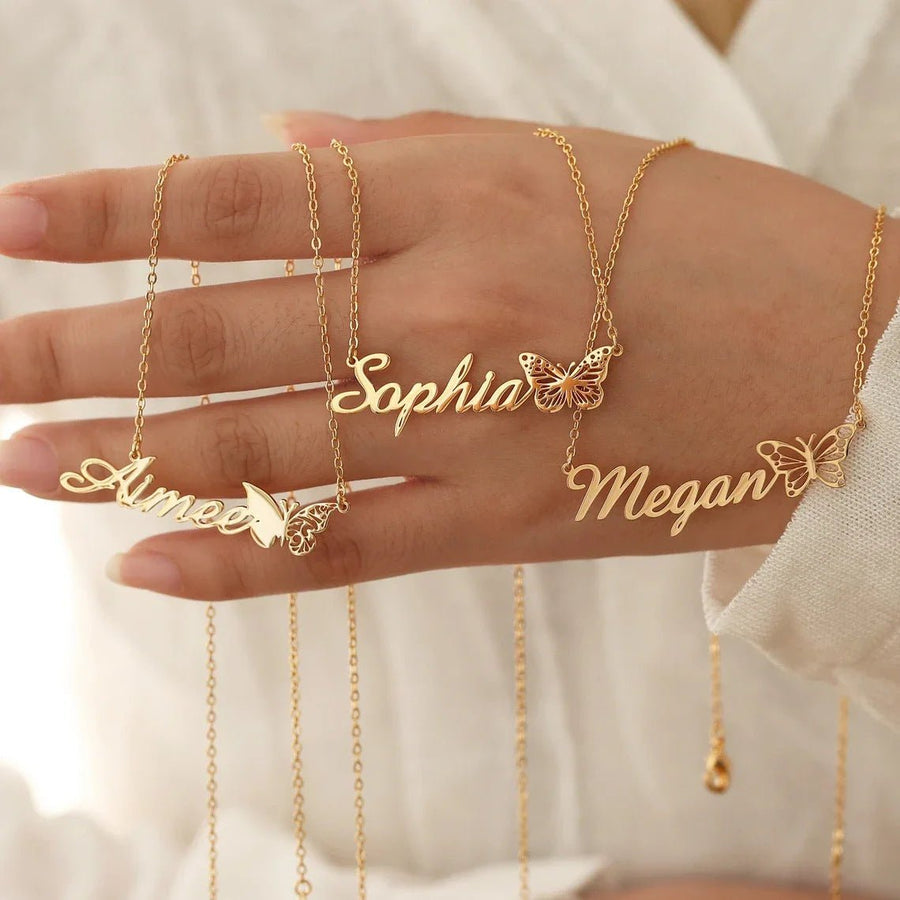EternaName™ Personalized Gold Name Necklace - Elysian Bijoux