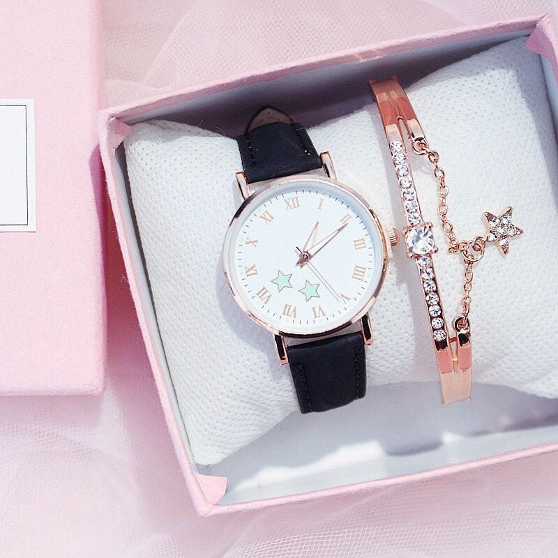etroCharm Classic Leatherette Watch - Elysian Bijoux