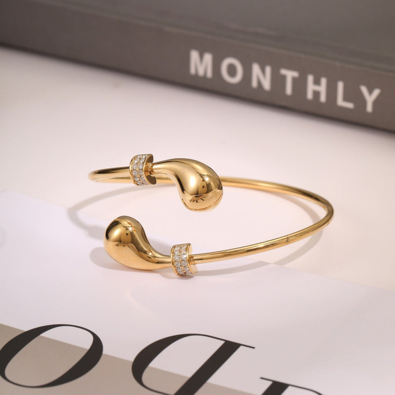 EuroChic 18K Open Cuff - Elysian Bijoux