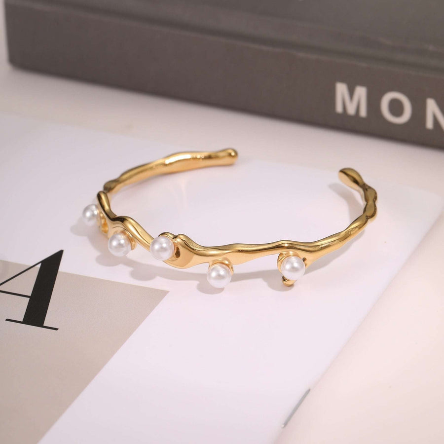 EuroChic 18K Open Cuff - Elysian Bijoux