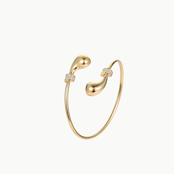 EuroChic 18K Open Cuff - Elysian Bijoux