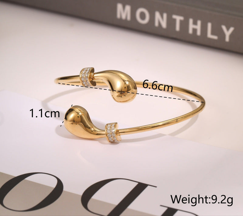 EuroChic 18K Open Cuff - Elysian Bijoux