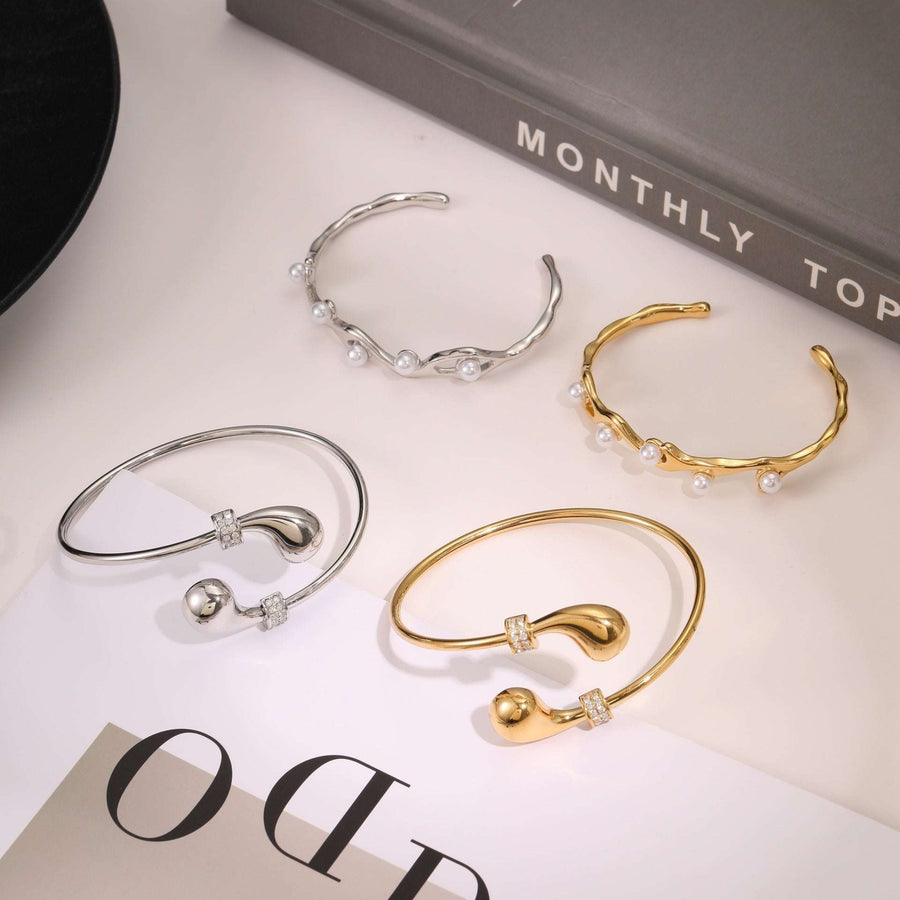 EuroChic 18K Open Cuff - Elysian Bijoux