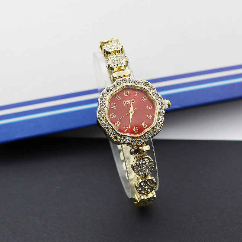 Special Interest Light Luxury Fully-Jewelled Square Fashion Watch
