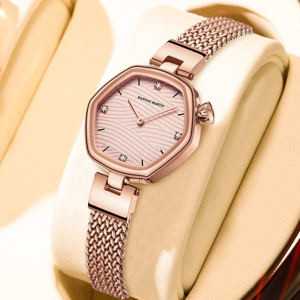 Fashion Simple Hexagonal Movement Women's Watch - Elysian Bijoux