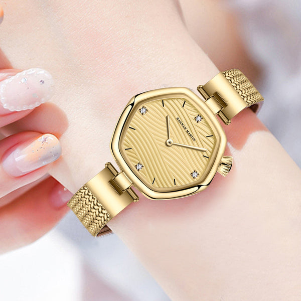 Fashion Simple Hexagonal Movement Women's Watch - Elysian Bijoux