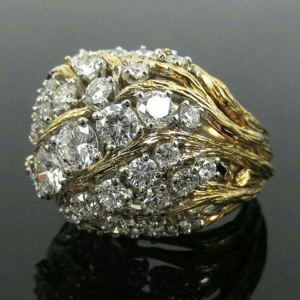 Gilded Grace Zircon Ring - Elysian Bijoux
