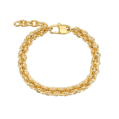 Gold Titanium Steel Bracelet – Unisex Hip Hop Trend - Elysian Bijoux