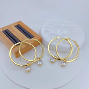 Golden Etch Statement Earrings - Elysian Bijoux